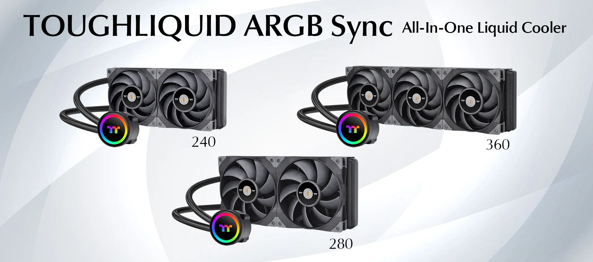A THERMALTAKE BEJELENTETTE A TOUGHLIQUID 240/280/360 ARGB SYNC ALL-IN-ONE FOLYADÉKHŰTÉSEK MEGJELENÉSÉT