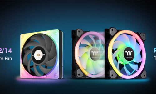 A THERMALTAKE BEMUTATJA A TOUGHFAN RGB 12/14 NAGY STATIKUS NYOMÁSÚ ÉS RIING TRIO 12 RGB TRANSFORM RADIÁTORVENT