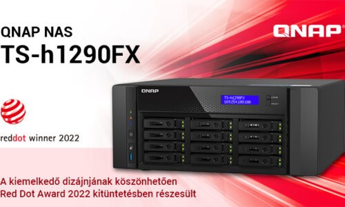 A QNAP TS-H1290FX ELNYERTE A 2022-ES RED DOT TERMÉKTERVEZÉSI DÍJAT