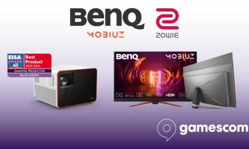 A BENQ HÁROM KIEMELT GAMER MONITORRAL ÉS AZ EISA-DÍJAS X3000I GAMER PROJEKTORRAL ÉRKEZIK A 2022-ES GAMESCOM SHOWRA