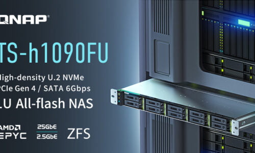 A QNAP BEJELENTETTE A TS-H1090FU NAGY SŰRŰSÉGŰ, 10 LEMEZES, U.2 NVME FLASHALAPÚ NAS-T, AMELYET AZ ALACSONY KÉSLELTETÉSŰ FÁJLSZERVEREKHEZ, A VIRTUALIZÁCIÓHOZ ÉS 4K/8K-KÖZVETÍTÉSEKHEZ TERVEZTEK